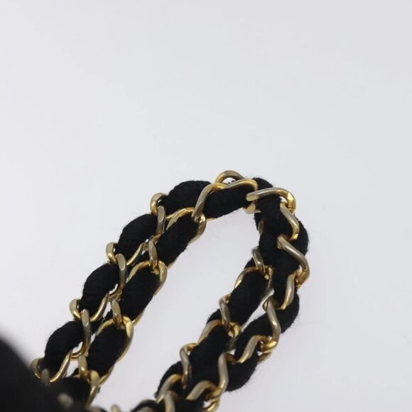 CHANEL Matelasse Chain Hand Bag Raffia Orange Gold CC Auth 130503 - Picture 8 of 15